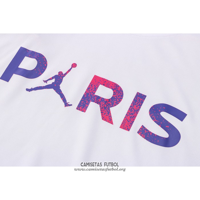 Chandal del Paris Saint-Germain Jordan Manga Corta 2021/2022 Blanco